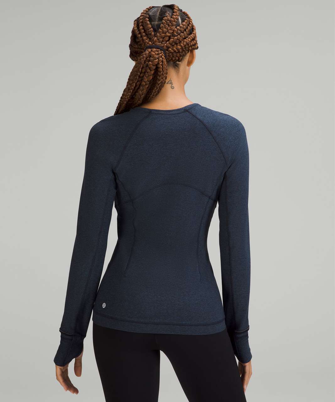 Lululemon Its Rulu Run Cropped Half-Zip - Black - lulu fanatics