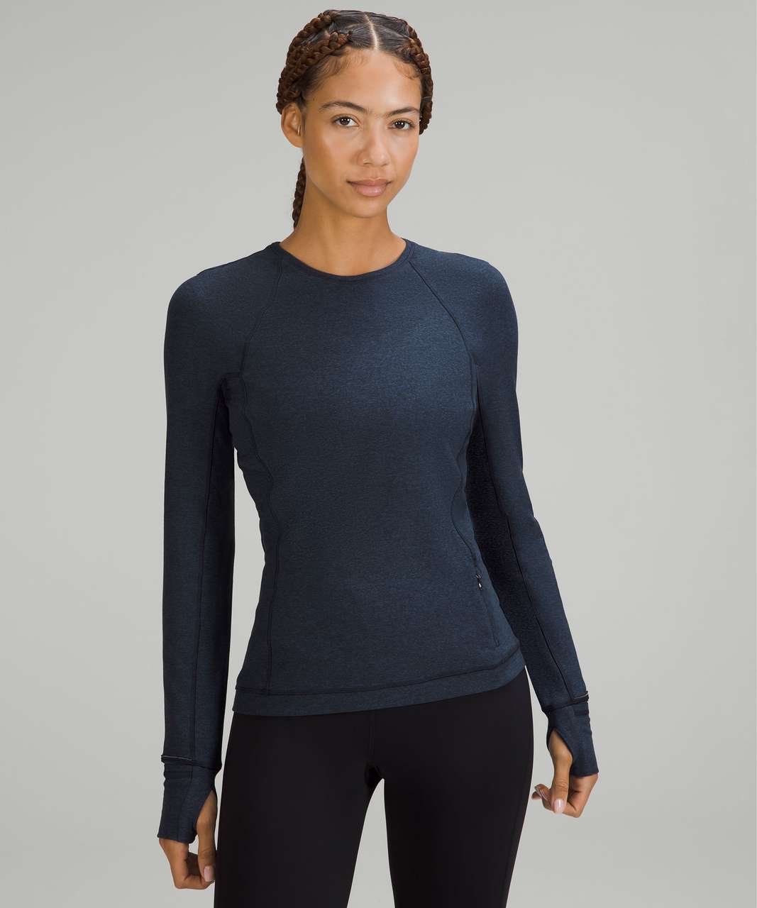 It's Rulu Run Ribbed Cropped Half Zip, Women's Long Sleeve Shirts, lululemon