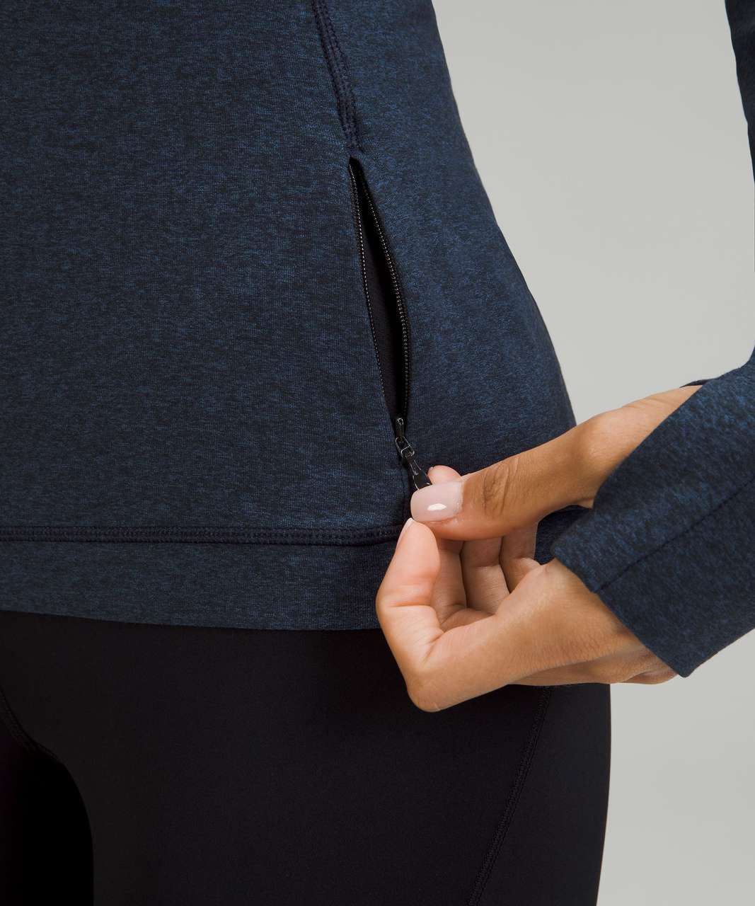 NEW Women Lululemon It's Rulu Run Cropped Half Zip Ribbed