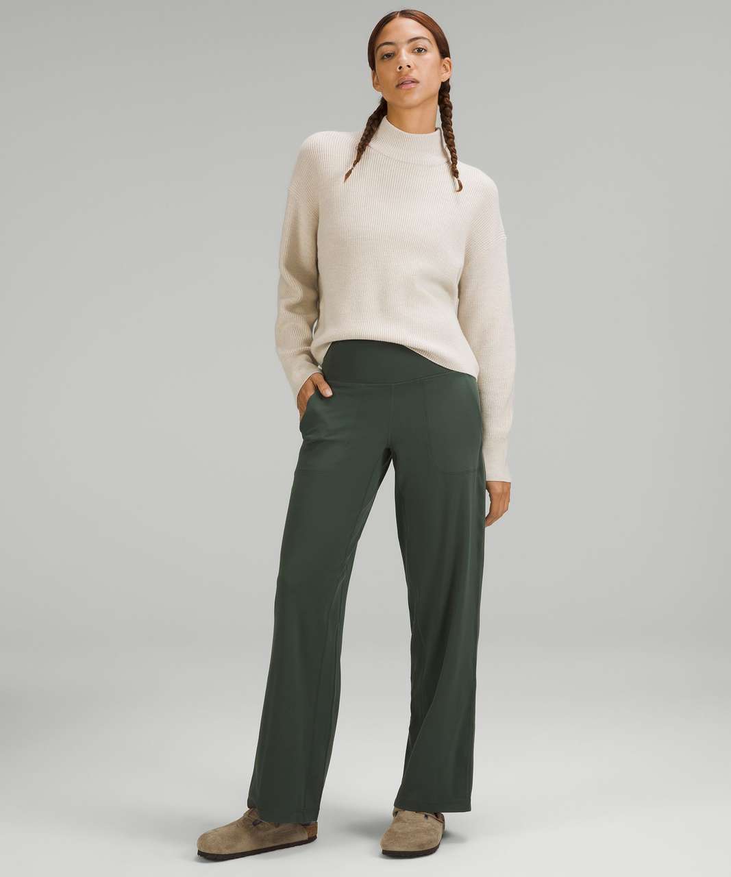 Lululemon Align Wide Leg High-Rise Pant 31 - Smoked Spruce - lulu fanatics