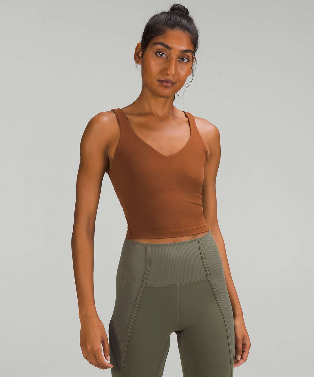 Lululemon Align™ Cropped Tank Top - Size 2 - Roasted Brown RTDB - NWT