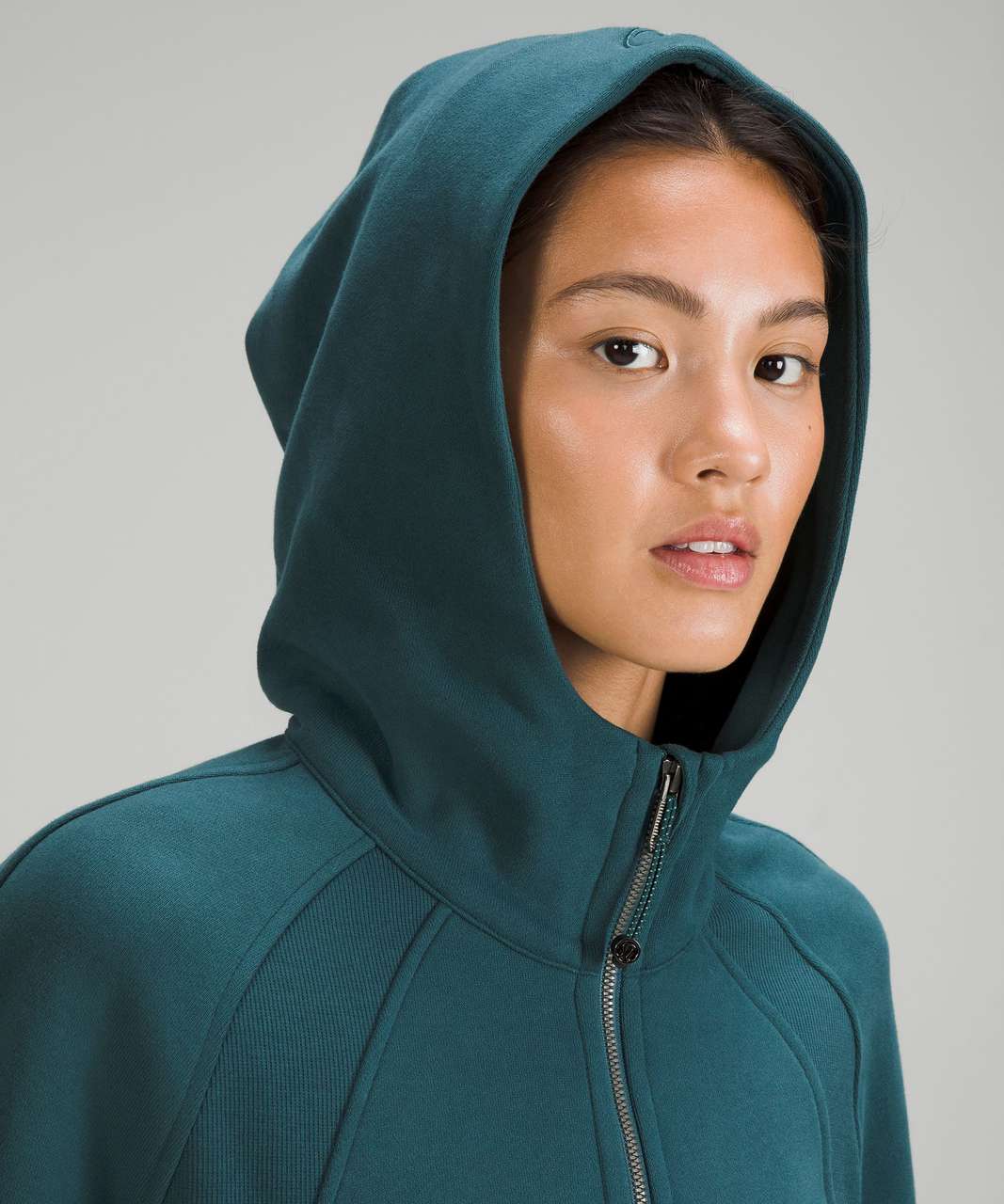 Lululemon Scuba Oversized Half-Zip Hoodie - Green Jasper - lulu fanatics