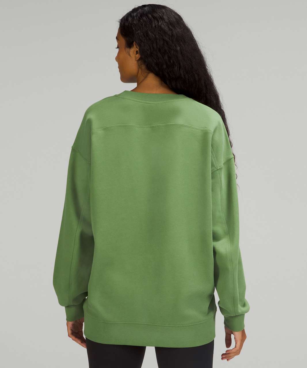 Lululemon Perfectly Oversized Crew - Green Foliage - lulu fanatics