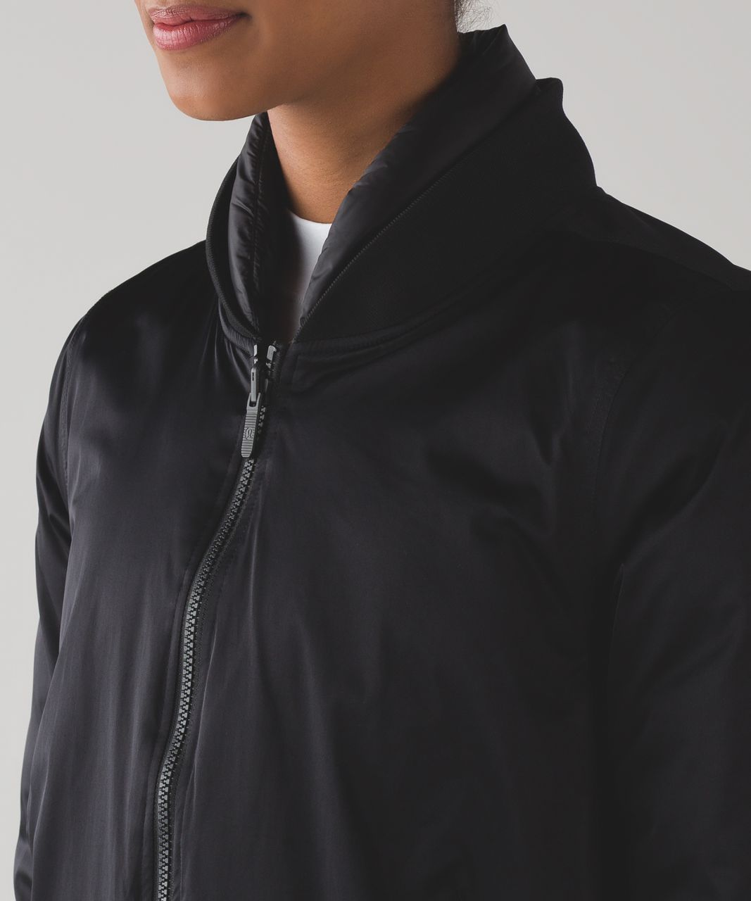 Lululemon No Shivers Bomber Jacket (Reversible) - Black