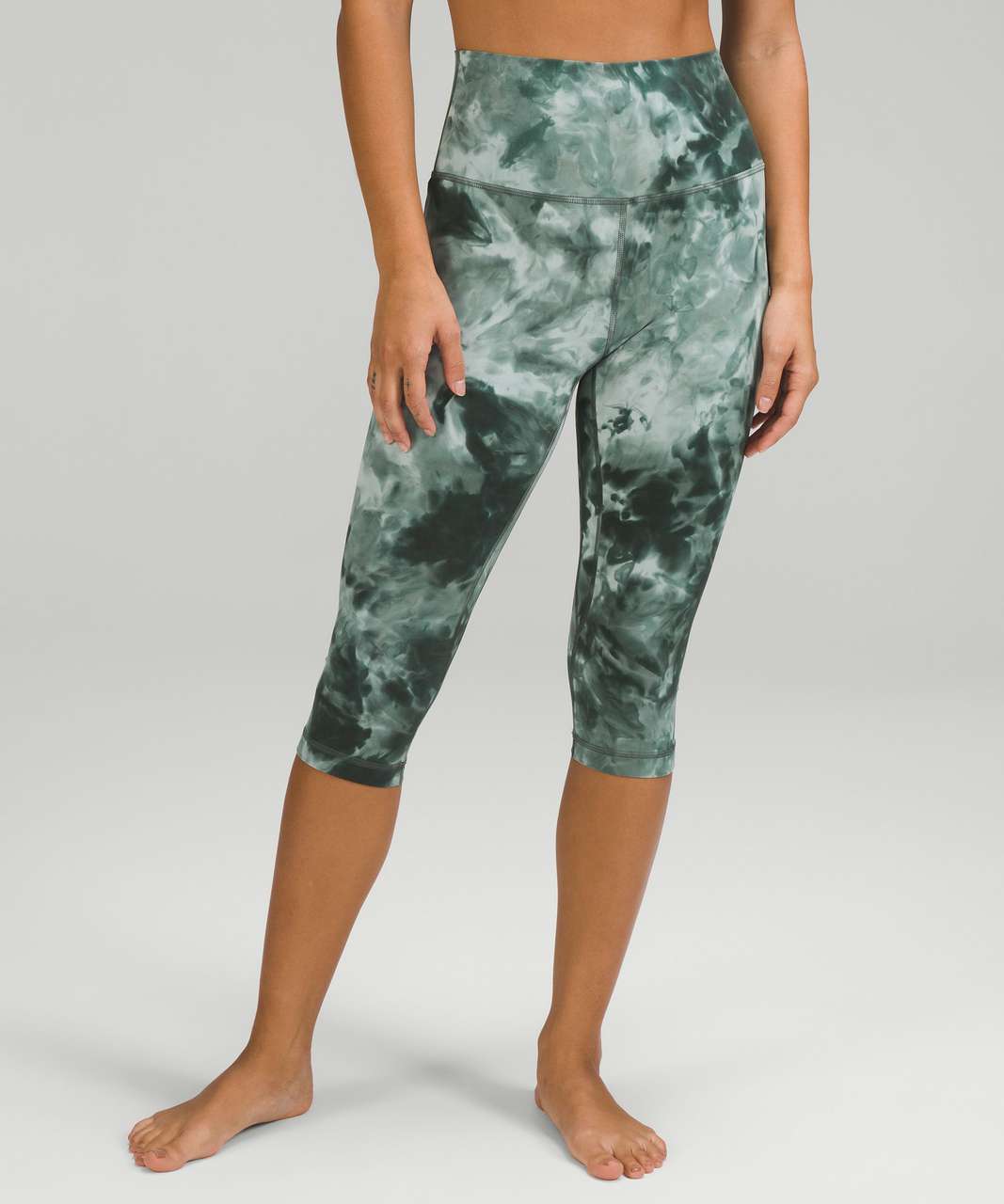 Lululemon Align High-Rise Crop 17" - Diamond Dye Starlight Smoked Spruce