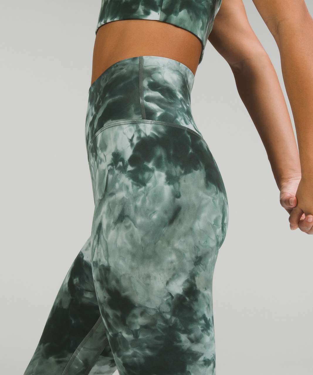 Lululemon Align High-Rise Crop 17" - Diamond Dye Starlight Smoked Spruce