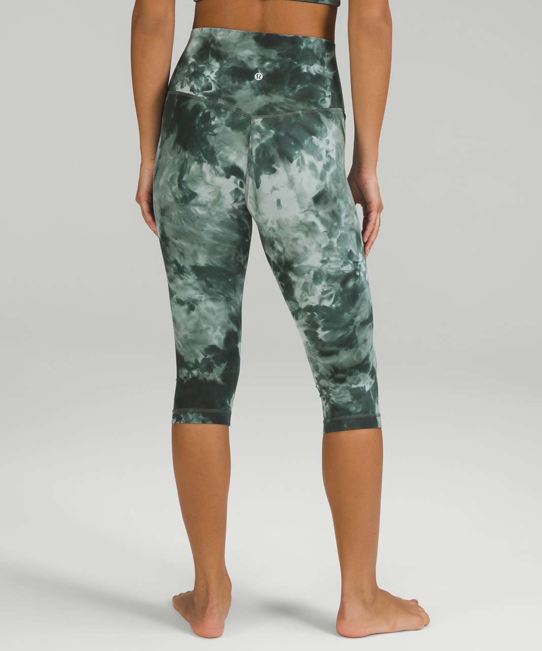 Lululemon Align High-Rise Crop 17 - Diamond Dye Starlight Smoked Spruce - lulu  fanatics