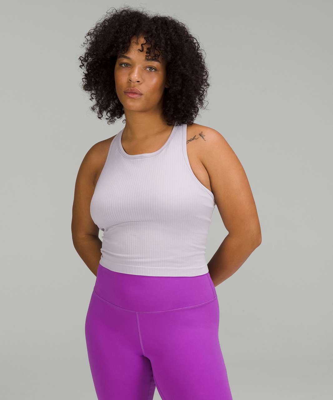 NWT Lululemon EBB TO STREET TANK Faint Lavender SOLD OUT Sz 6