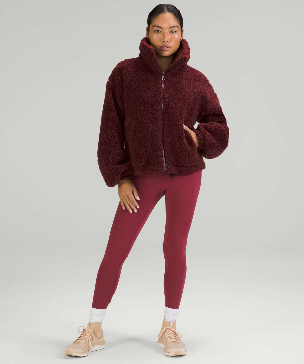 Cinchable Fleece Zip Up