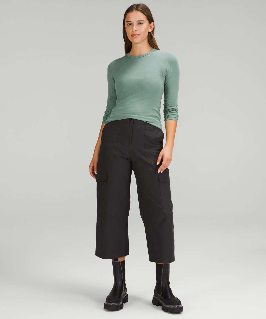 Lululemon Hold Tight Long-Sleeve Shirt - Spark Green - lulu fanatics