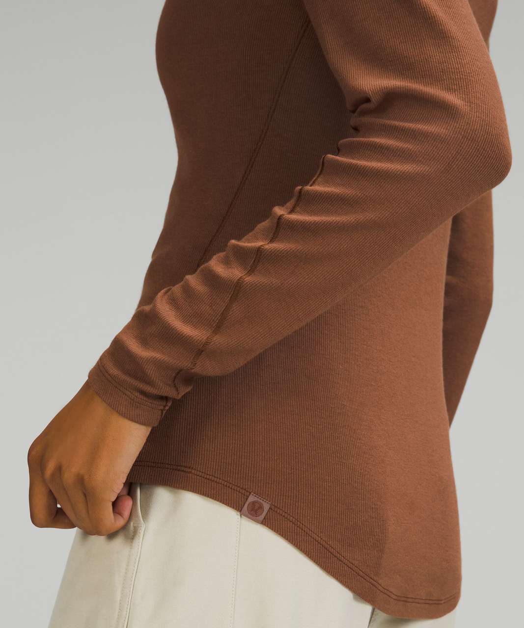 Lululemon Hold Tight Long Sleeve Shirt - Roasted Brown