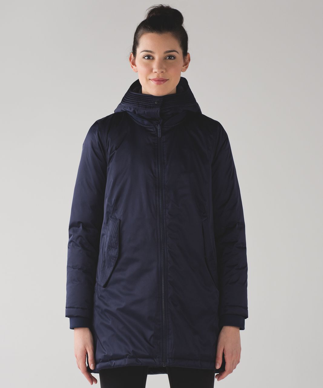 Lululemon No Shivers Bomber Jacket (Reversible) - Deep Indigo