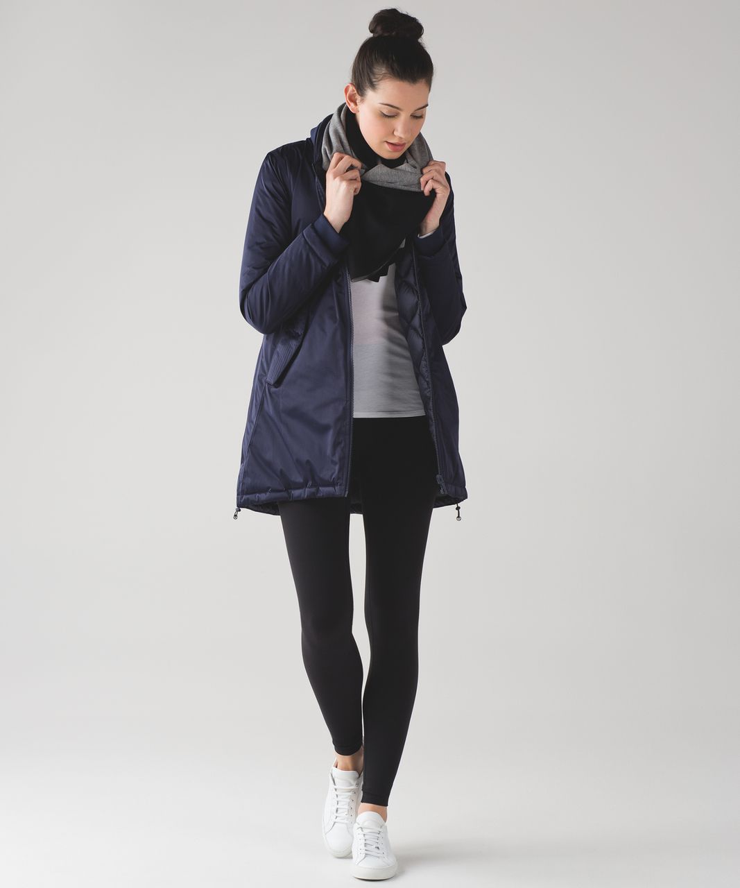 Lululemon No Shivers Bomber Jacket (Reversible) - Deep Indigo - lulu  fanatics