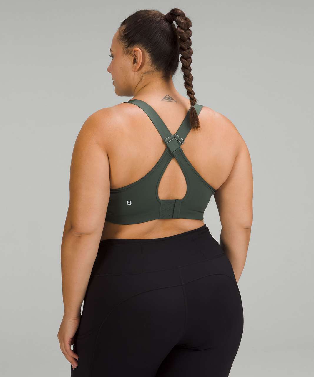 Lululemon All Powered Up Bra *Medium Support, A-G Cups - Smoked Spruce -  lulu fanatics