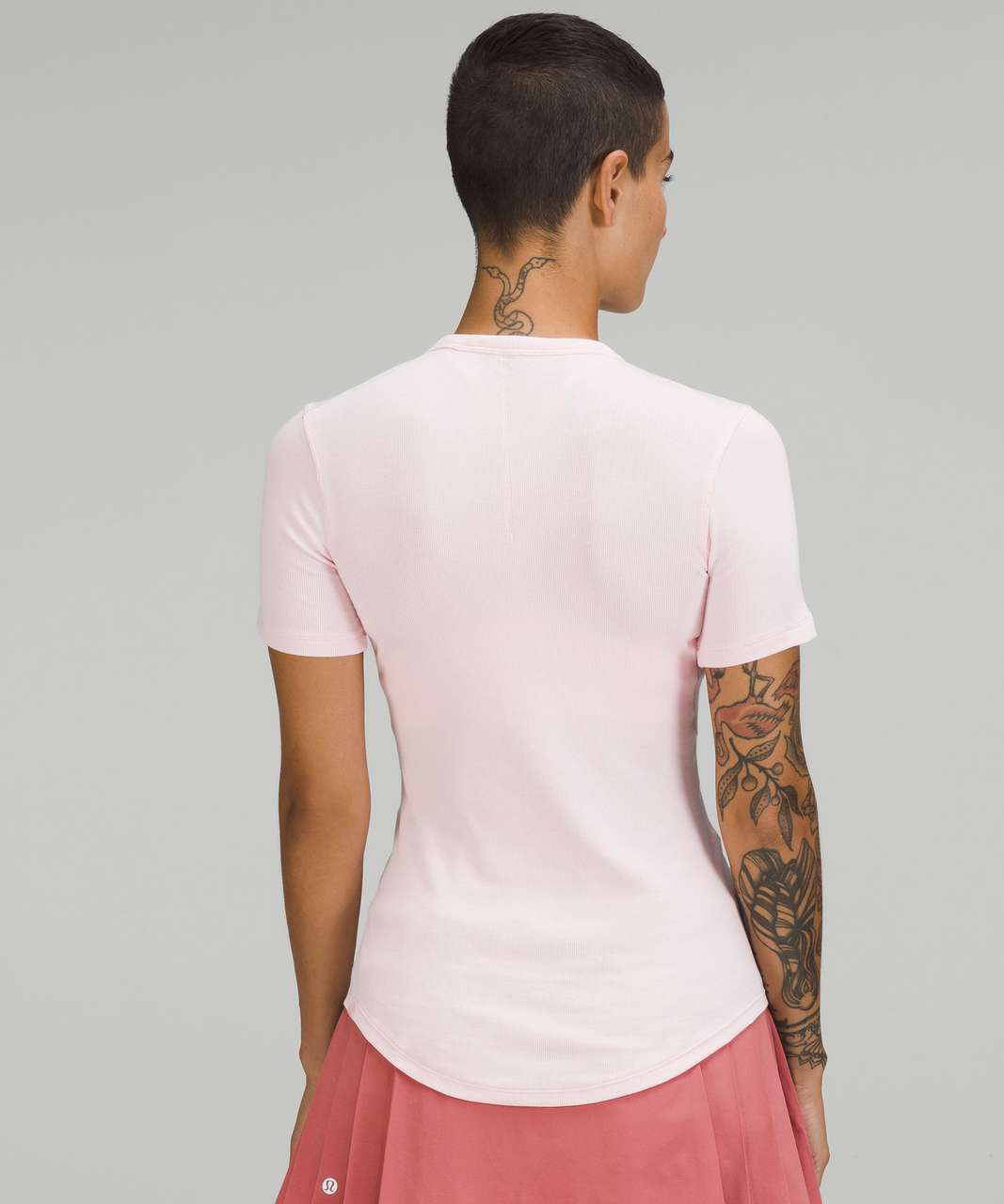 NEW Women Lululemon Hold Tight Short-Sleeve Shirt Sonic Pink Size 4