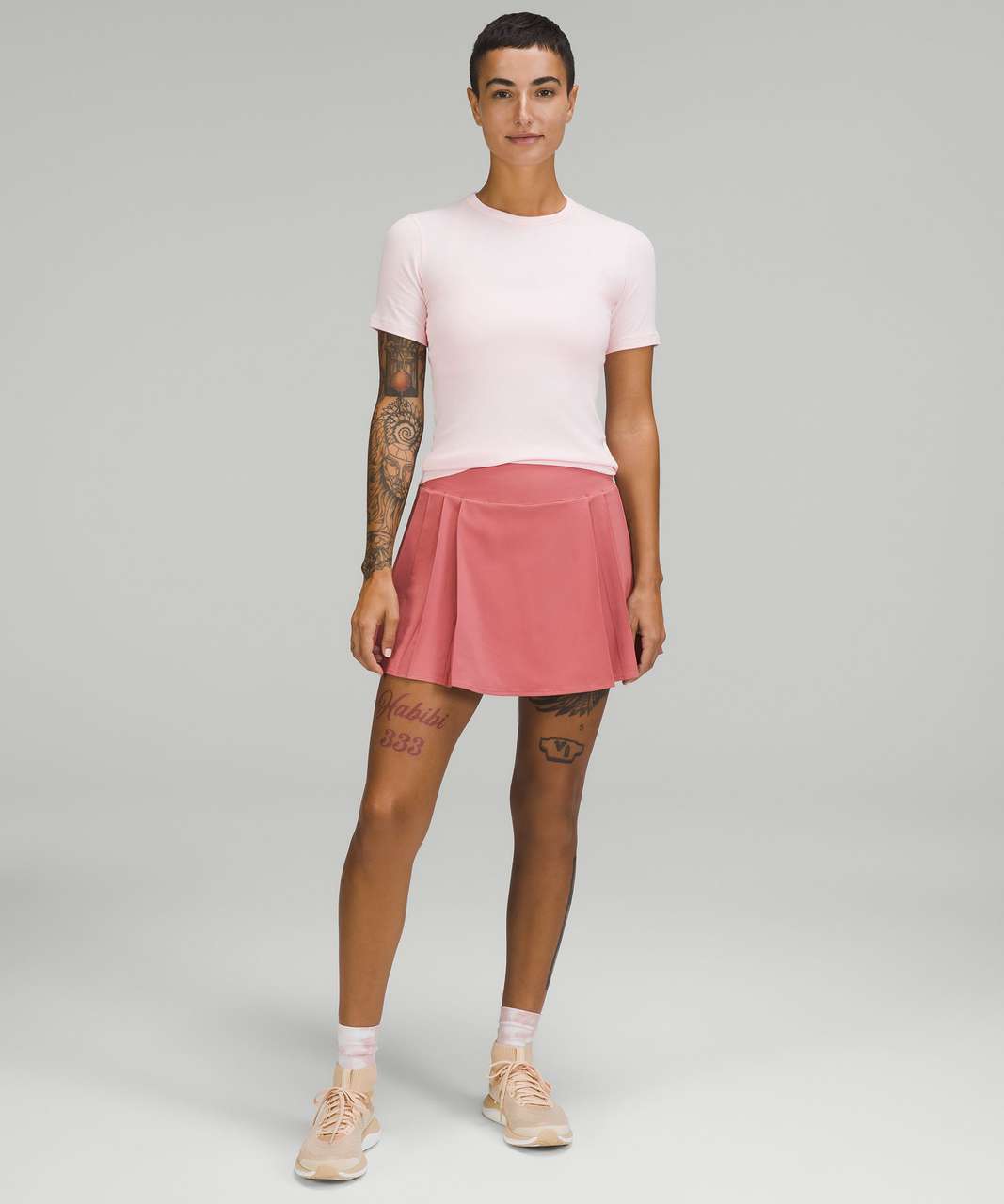 NEW Women Lululemon Hold Tight Short-Sleeve Shirt Sonic Pink Size 4