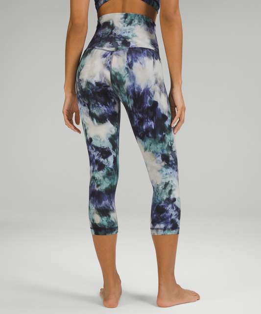 Lululemon blue and white tie dye leggings Size 4 - $46 (54% Off Retail) -  From Lainey