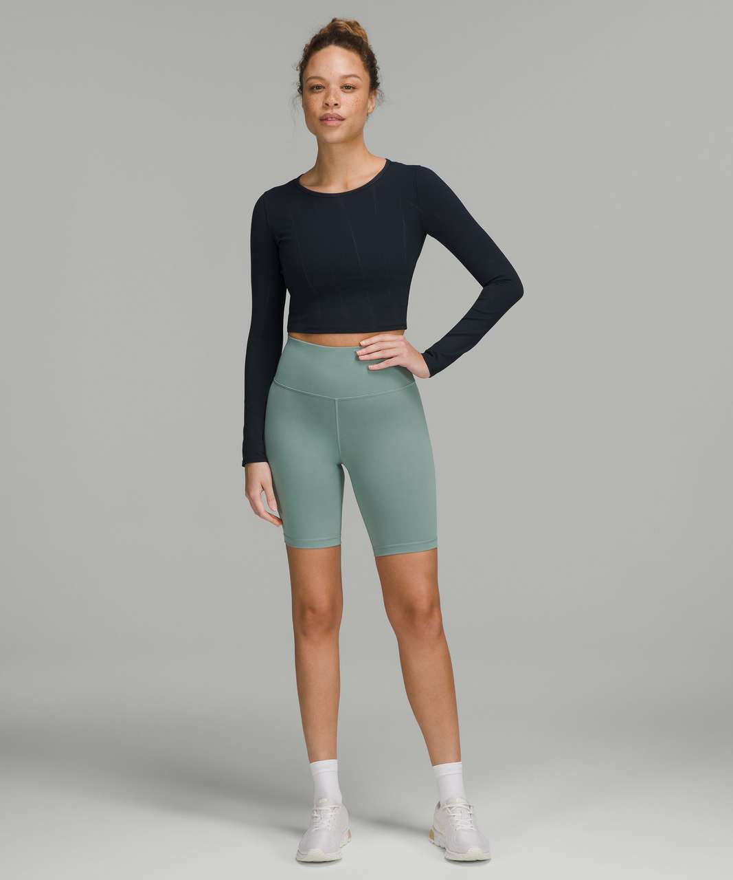 Lululemon Wunder Train Cropped Long Sleeve Shirt - Sun Bleached