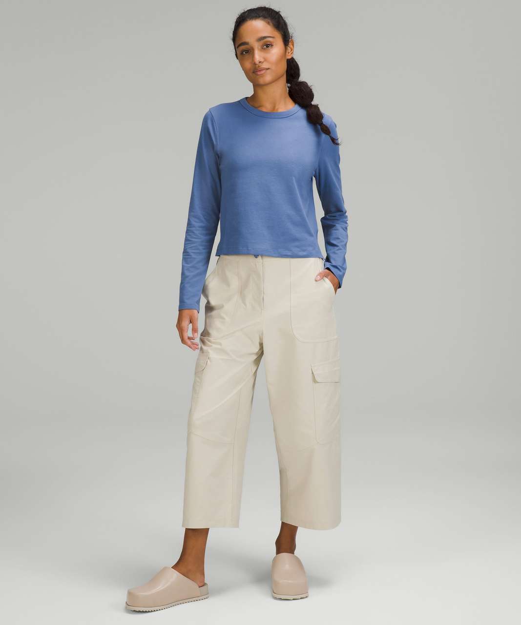 Lululemon Classic-Fit Cotton-Blend Long Sleeve Shirt - Water Drop