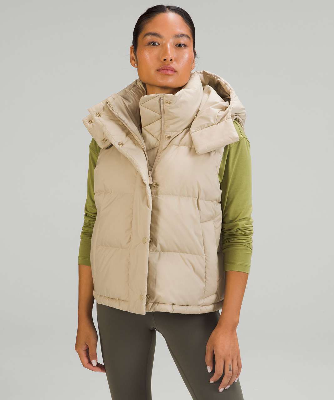 Lululemon Wunder Puff Jacket - Everglade Green - lulu fanatics