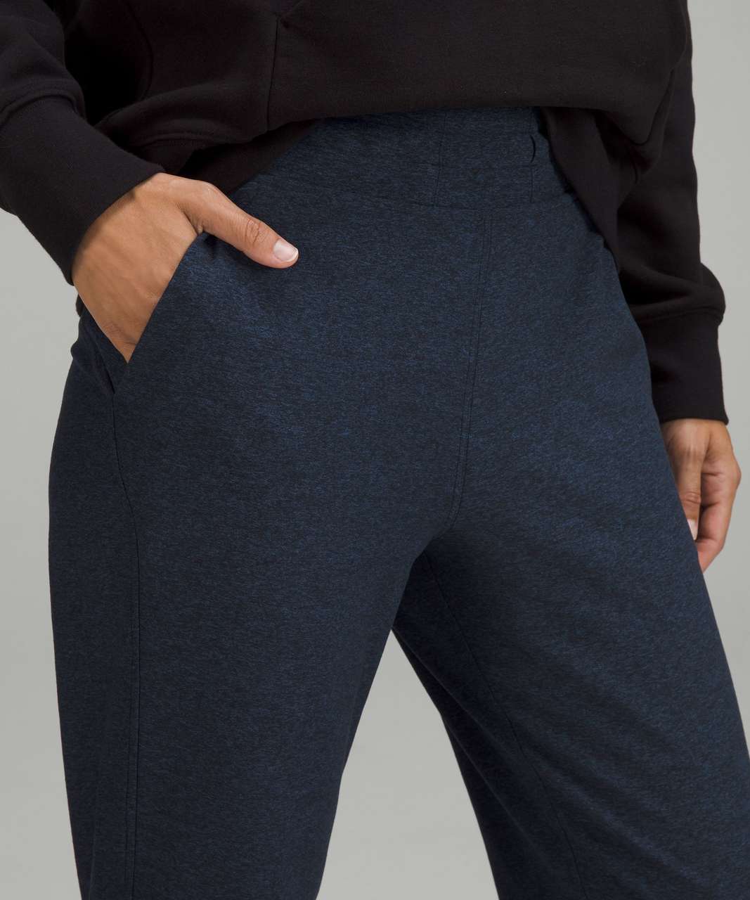 Lululemon Ready to Rulu High-Rise Fleece Jogger - Heathered True Navy -  lulu fanatics