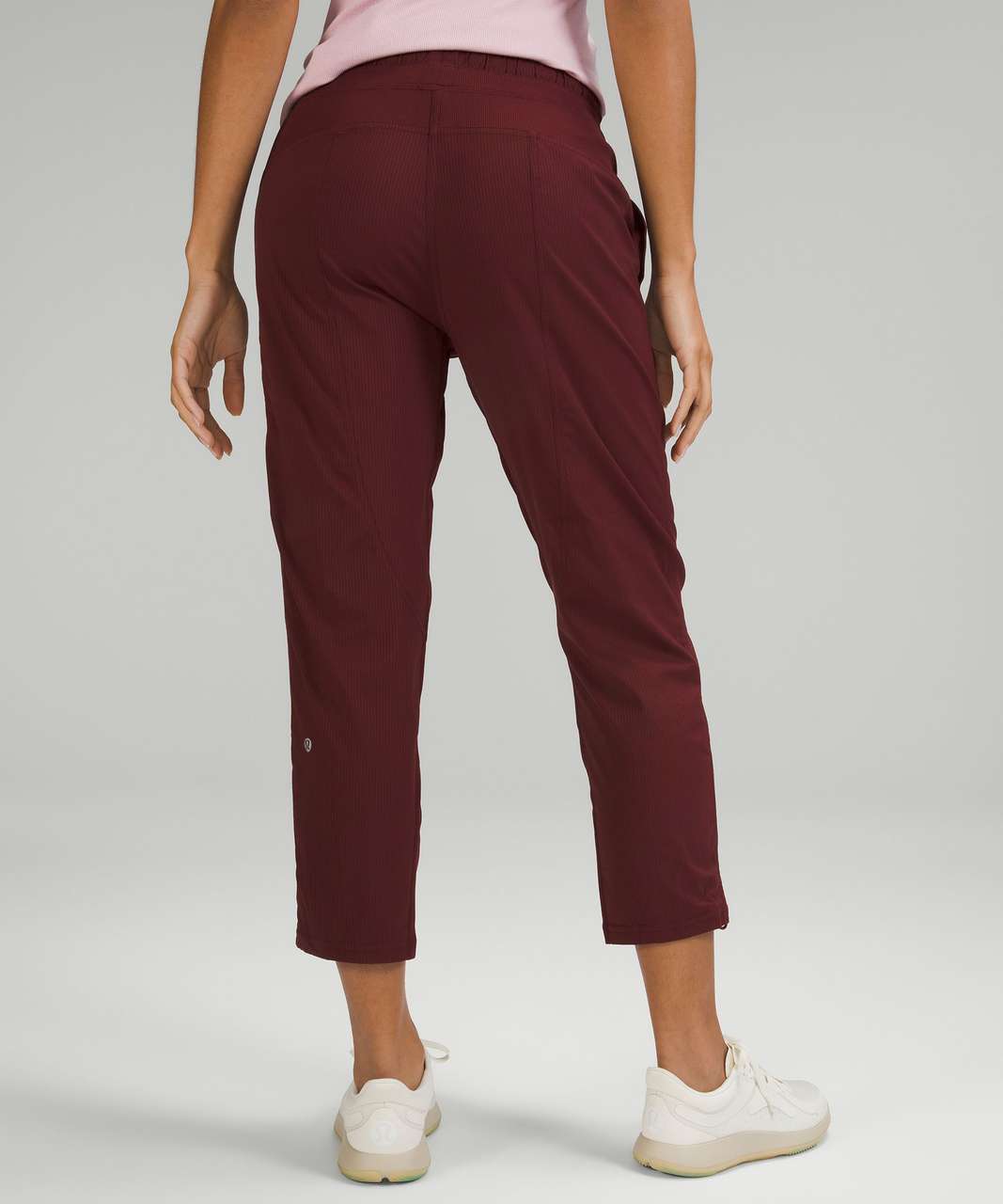 Lululemon Dance Studio Mid-Rise Crop 25 - Red Merlot - lulu fanatics