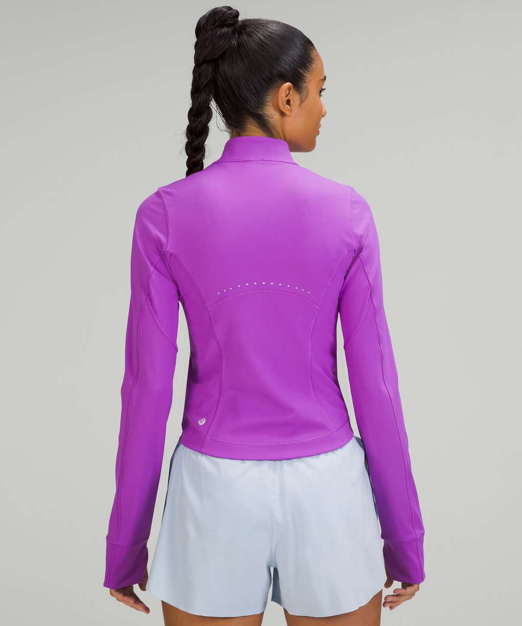 lululemon athletica, Jackets & Coats, Lululemon Half Moon Full Zip Track  Jacket Running Yoga Activewear Purple Women 8