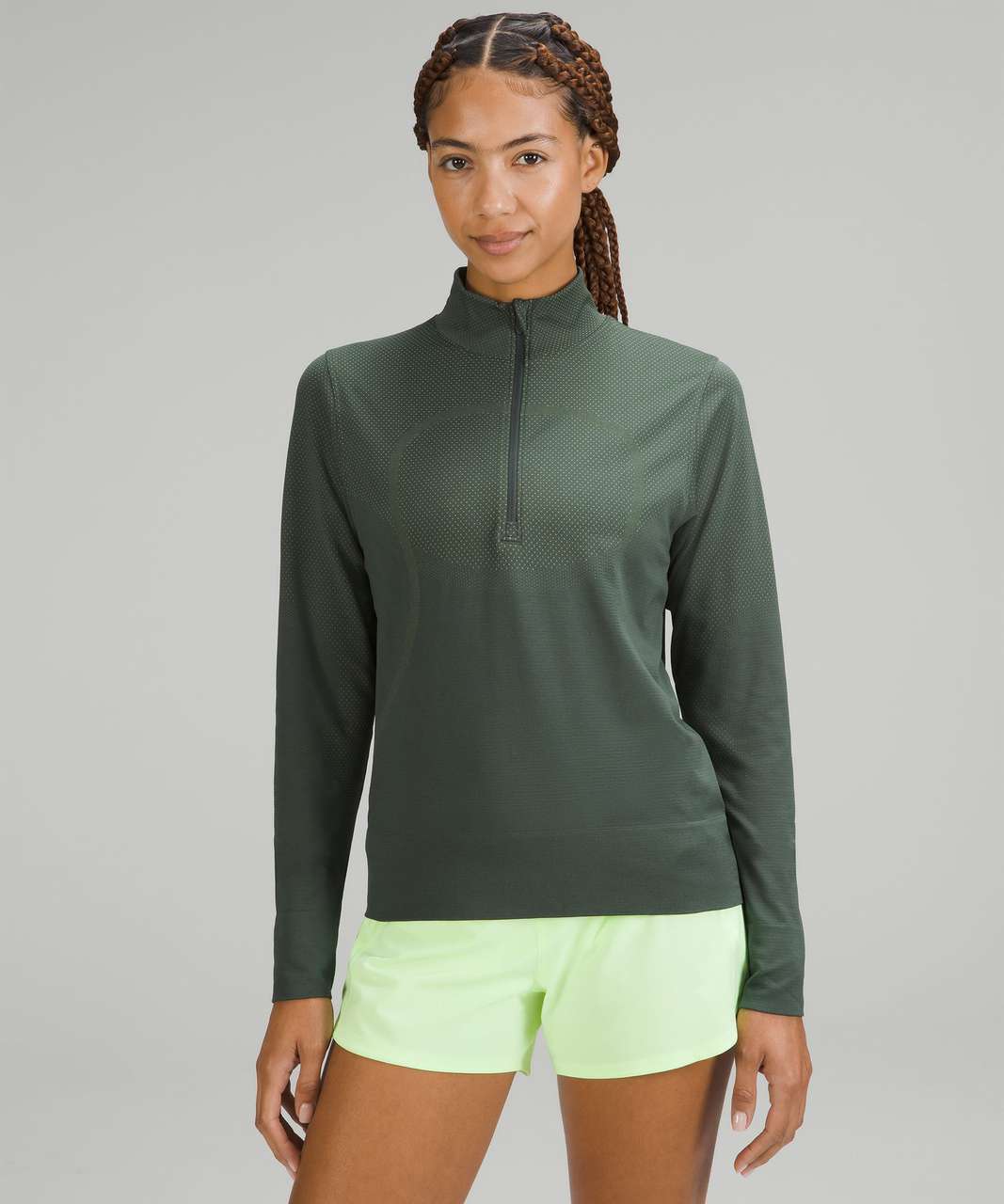 Lululemon Ventscape Half-zip Long Sleeve - Smoked Spruce