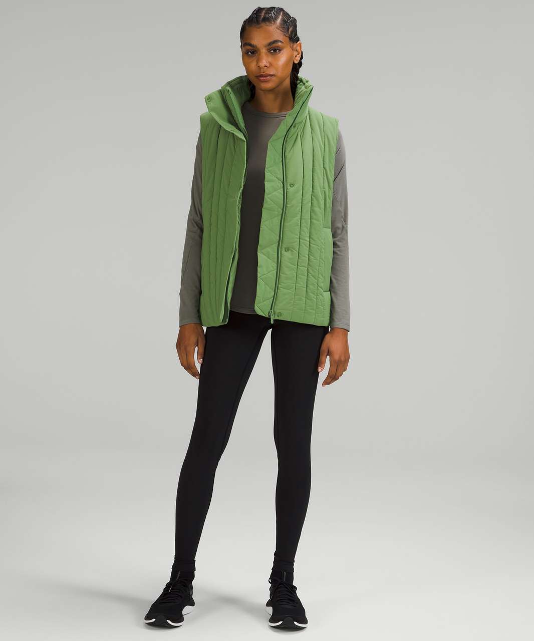 Lululemon Water-Repellent Insulated Vest - Green Foliage - lulu fanatics