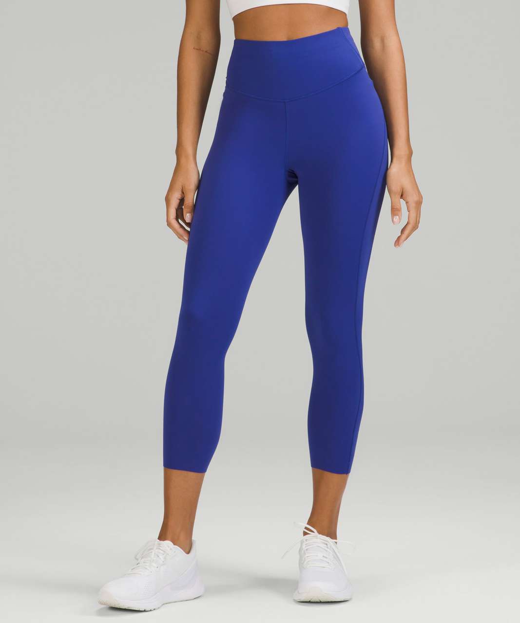 Workout fit All Powered Up Bra and Base Pace High-Rise Short 8 both in Blue  Nile : r/lululemon