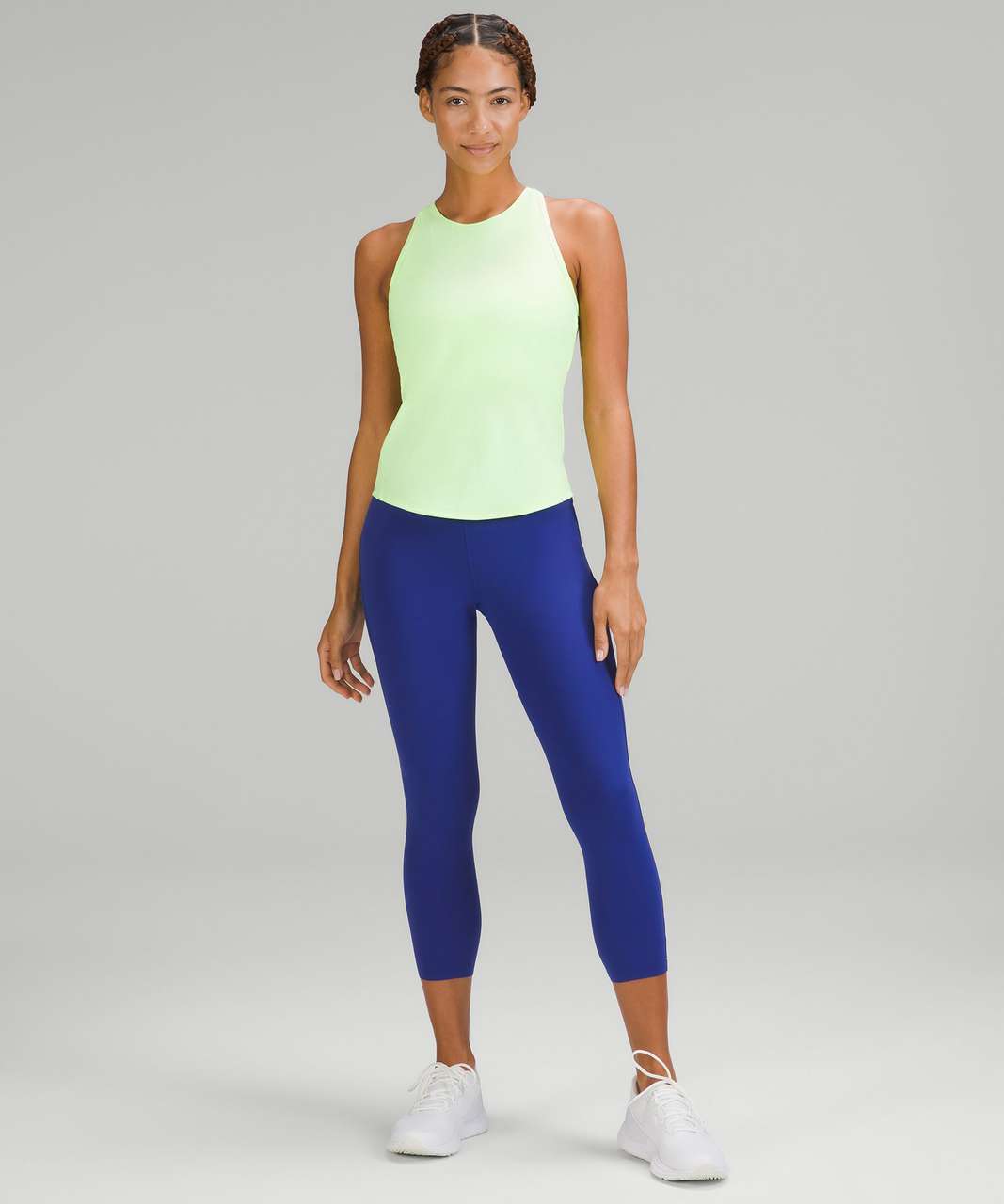 Lululemon Nulu and Mesh Mid Rise Yoga Crop 23 - 132175279