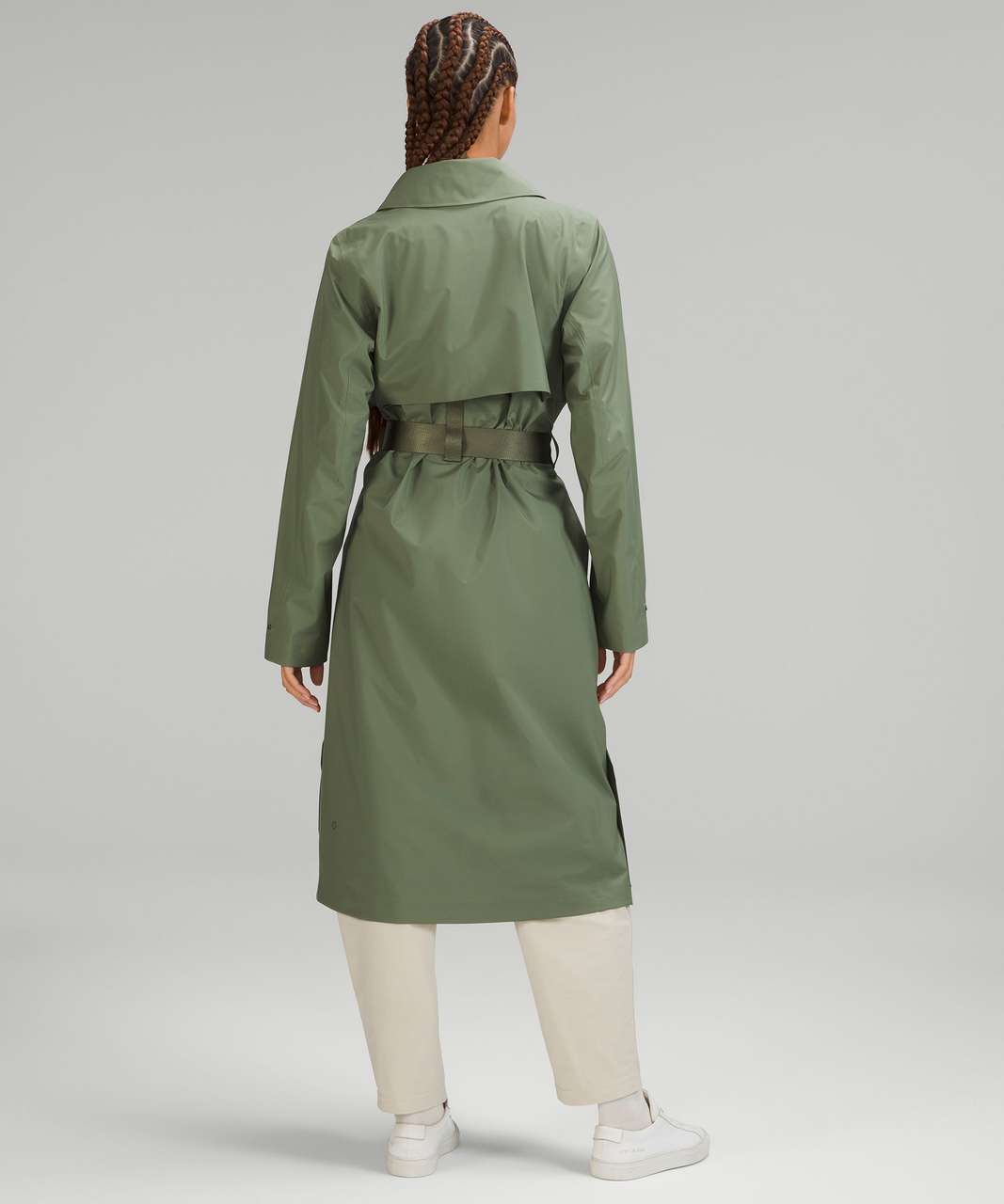 Lululemon Always There Trench Coat - Medium Olive