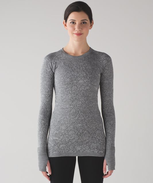 Lululemon Restless Pullover - Heathered Black - lulu fanatics