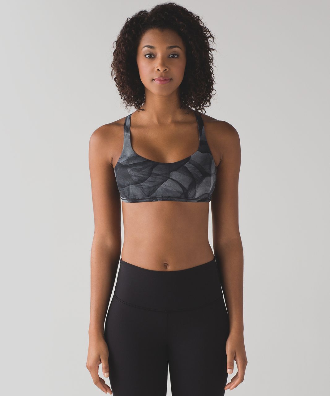 Lululemon Free To Be Zen Bra - Midnight Tulle Multi Black - lulu