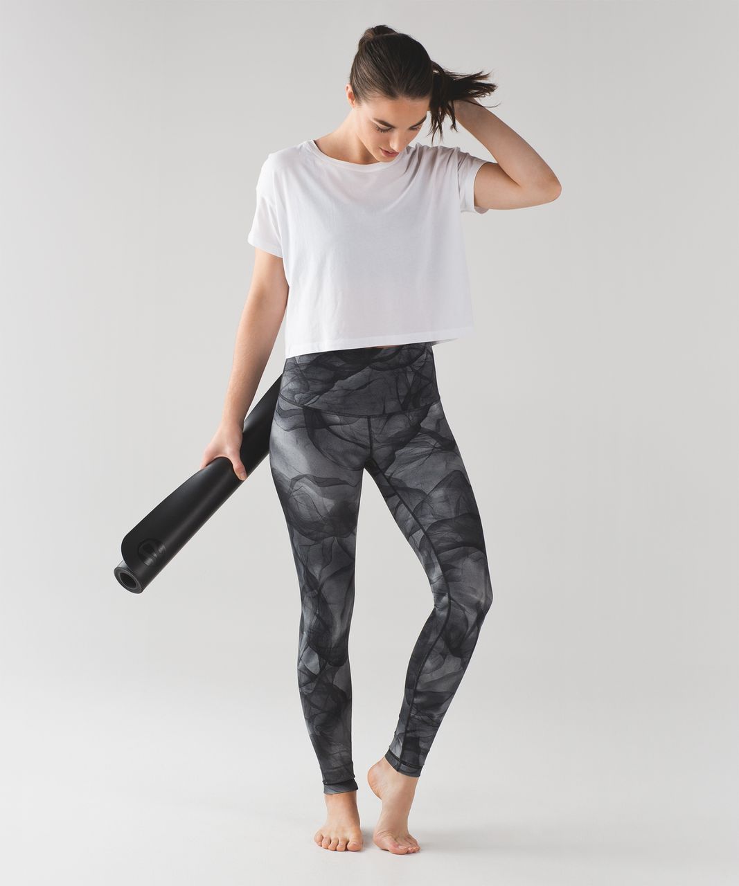 Lululemon Wunder Under Pant (Hi-Rise) - Midnight Tulle Multi Black