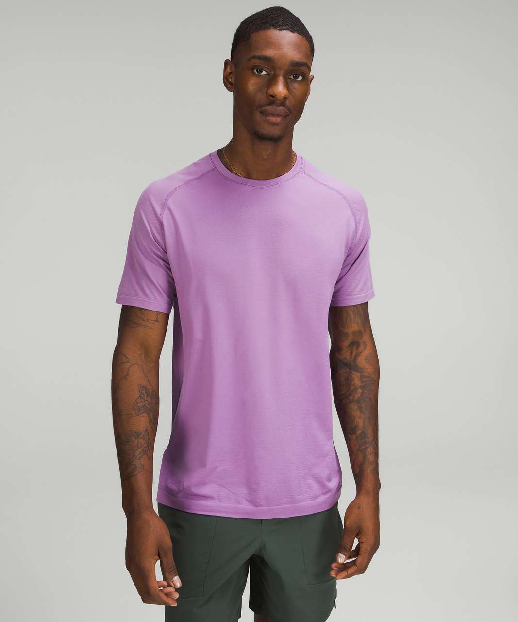 Lululemon Metal Vent Tech Short Sleeve Shirt 2.0 - Purple Ash / Purple Blossom Light