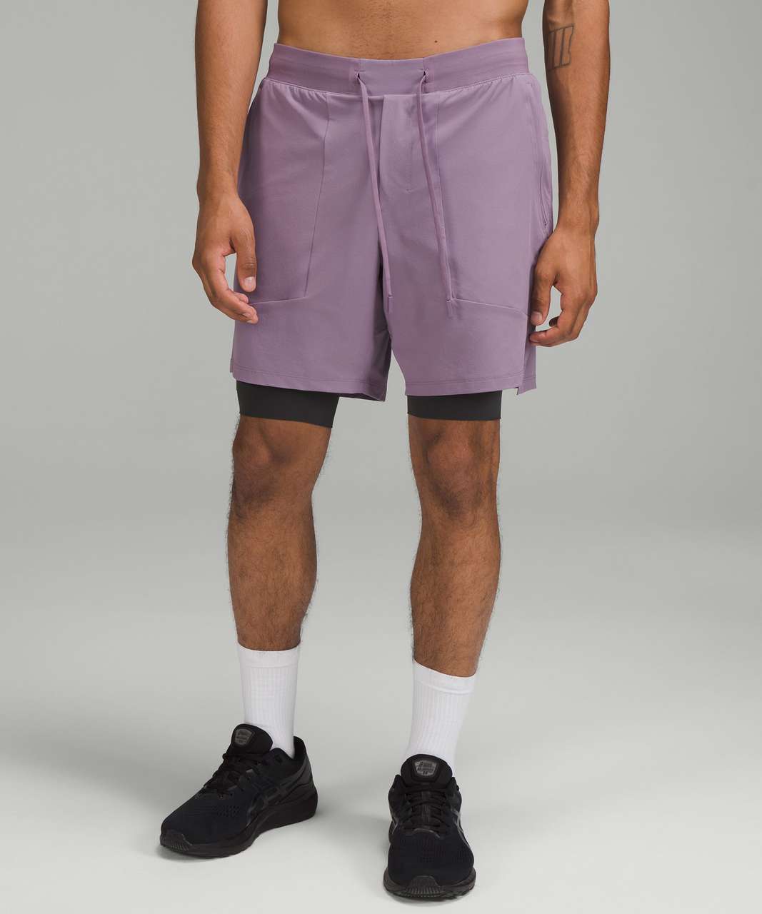 Lululemon License to Train Lined Short 7" - Purple Ash