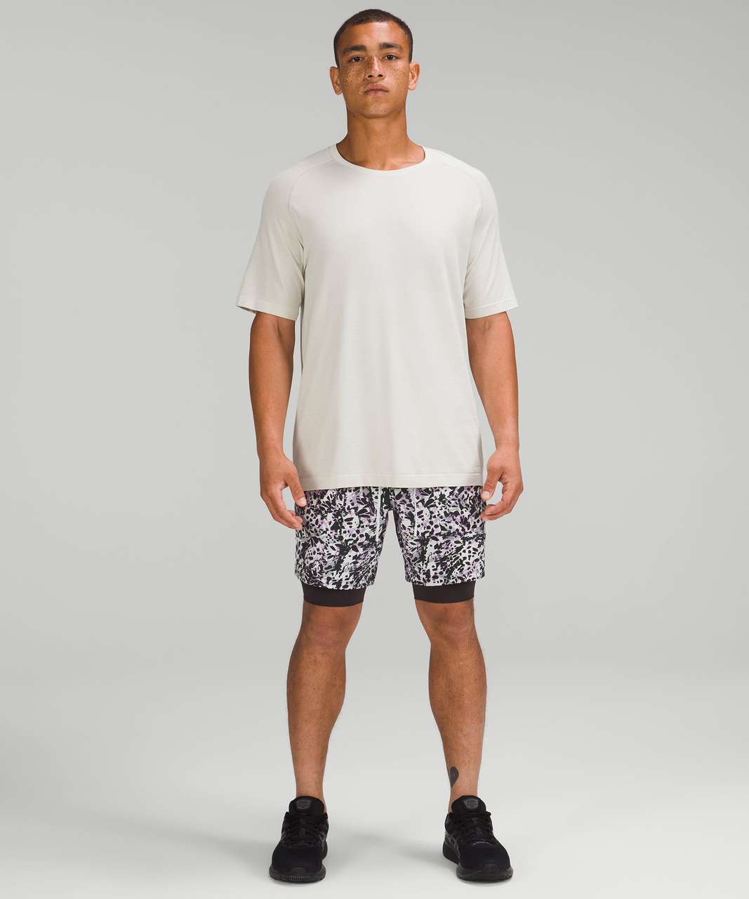 Lululemon License to Train Lined Short 7" - Command Camo Vapor Multi