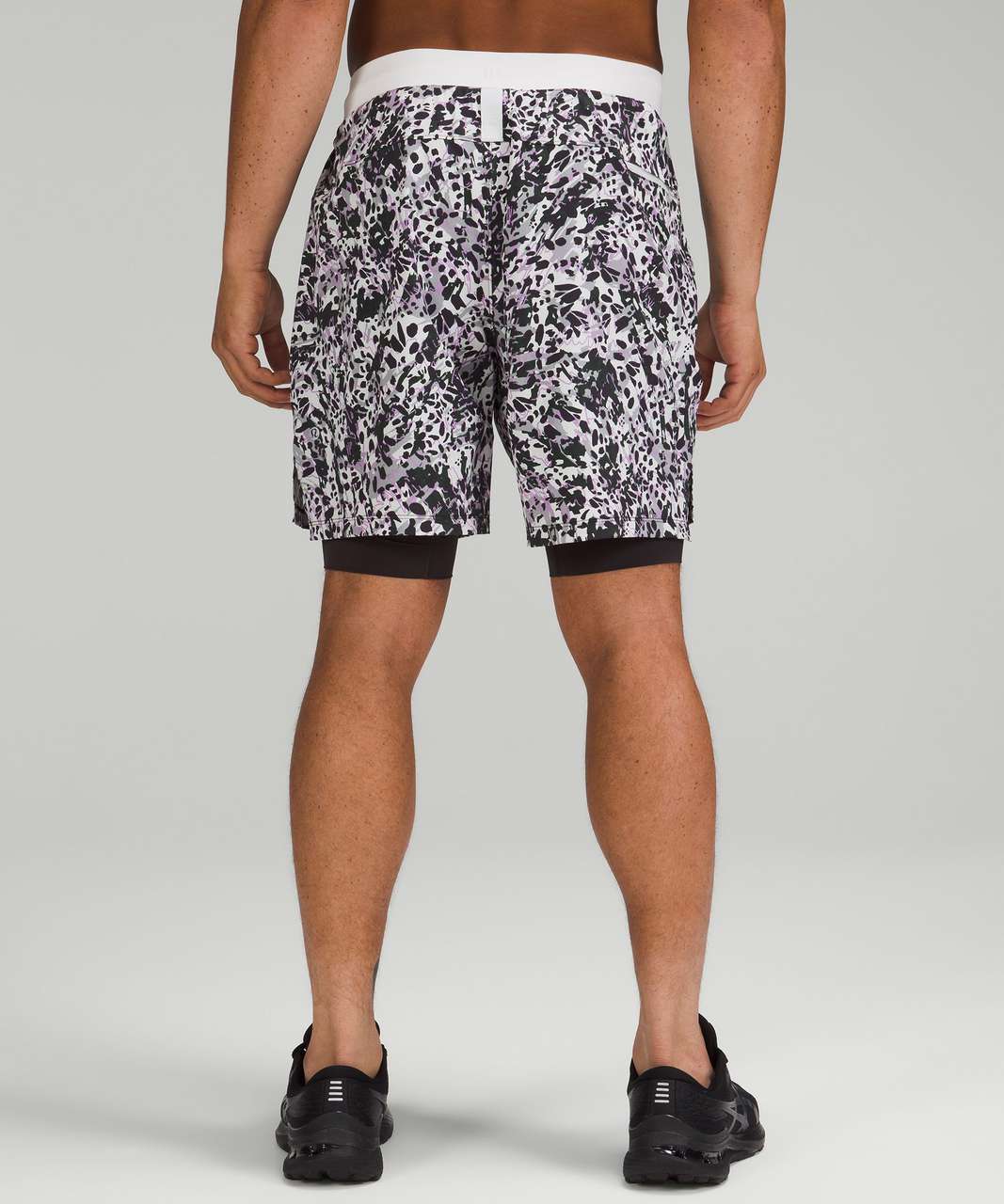 Lululemon License to Train Lined Short 7" - Command Camo Vapor Multi