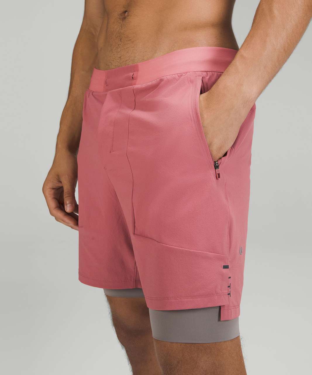 Lululemon License to Train Lined Short 7" - Brier Rose