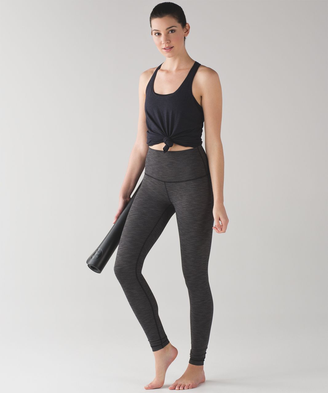 Lululemon Wunder Under Pant (Hi-Rise) *Full-On Luxtreme 31 - Heathered  Black - lulu fanatics