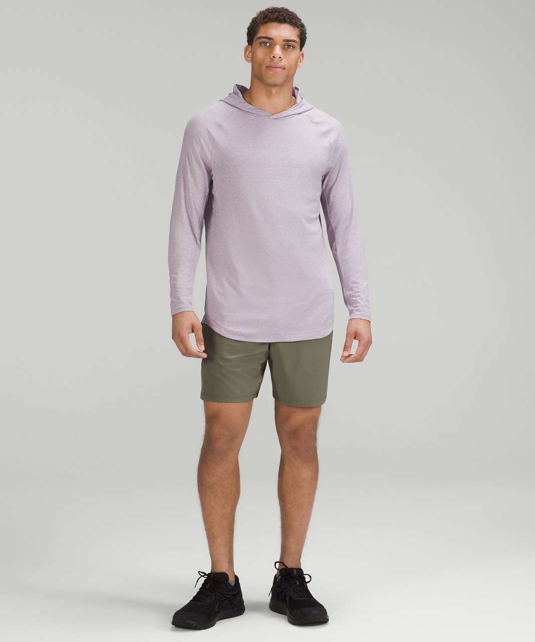 Lululemon Drysense Training Hoodie - Heathered Purple Ash - lulu fanatics