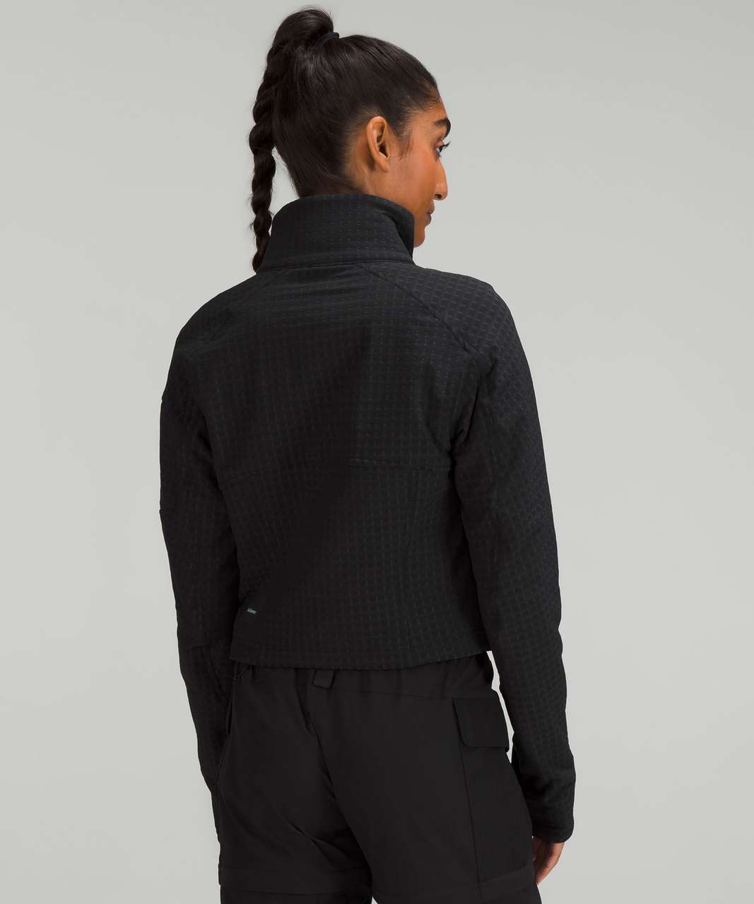 Lululemon Fleece Hiking Zip Up - Black - lulu fanatics