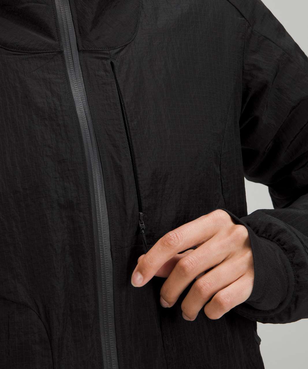 Lululemon Convertible Ripstop Hiking Jacket - Black - lulu fanatics