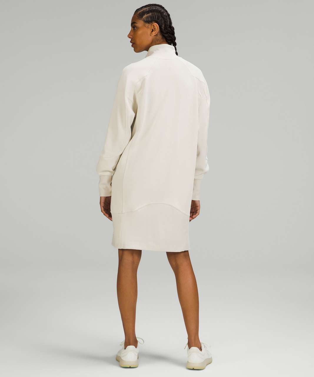 Lululemon Softstreme Long-Sleeve Half-Zip Dress - Natural Ivory