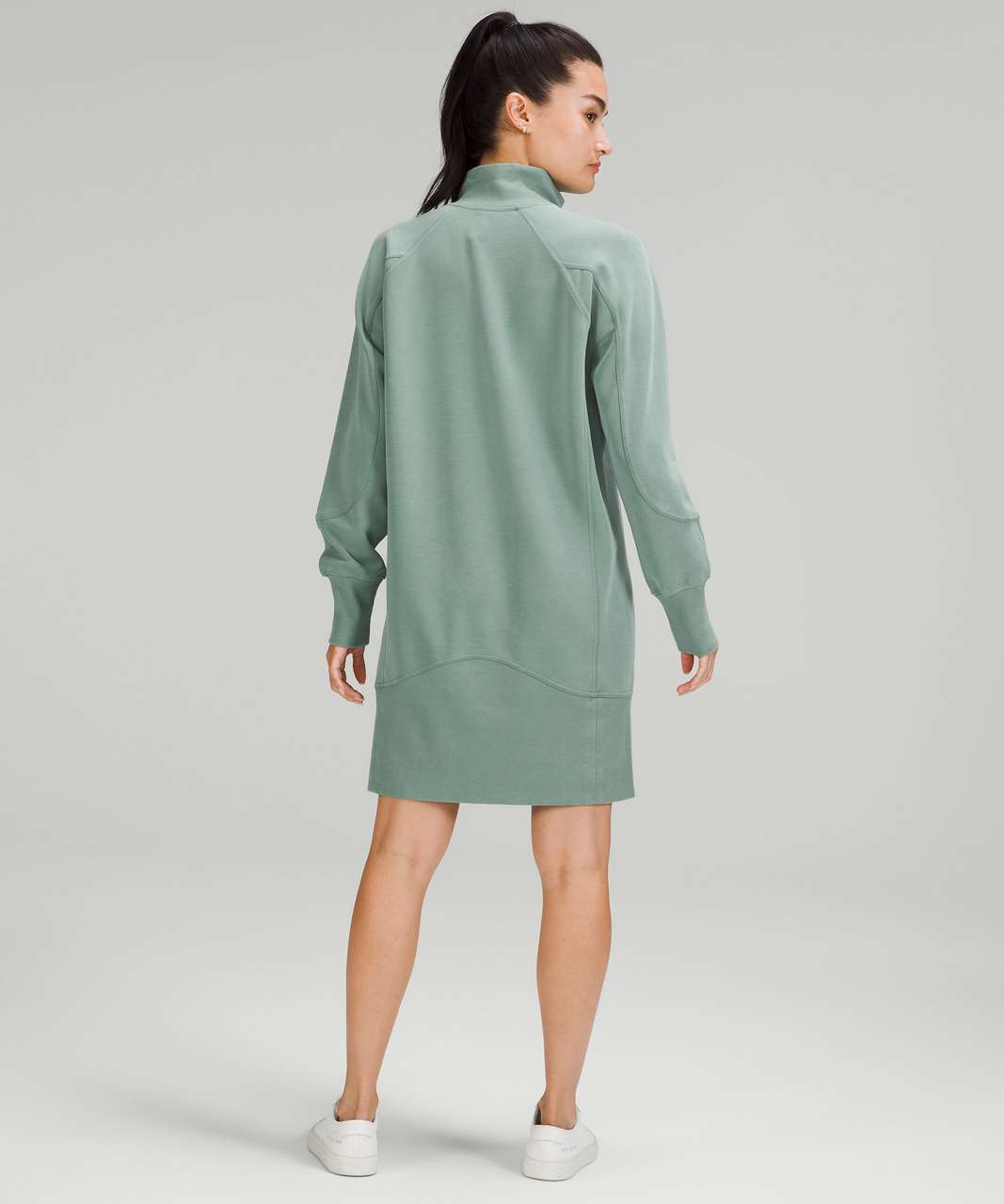 Lululemon Softstreme Long-Sleeve Half-Zip Dress - Tidewater Teal