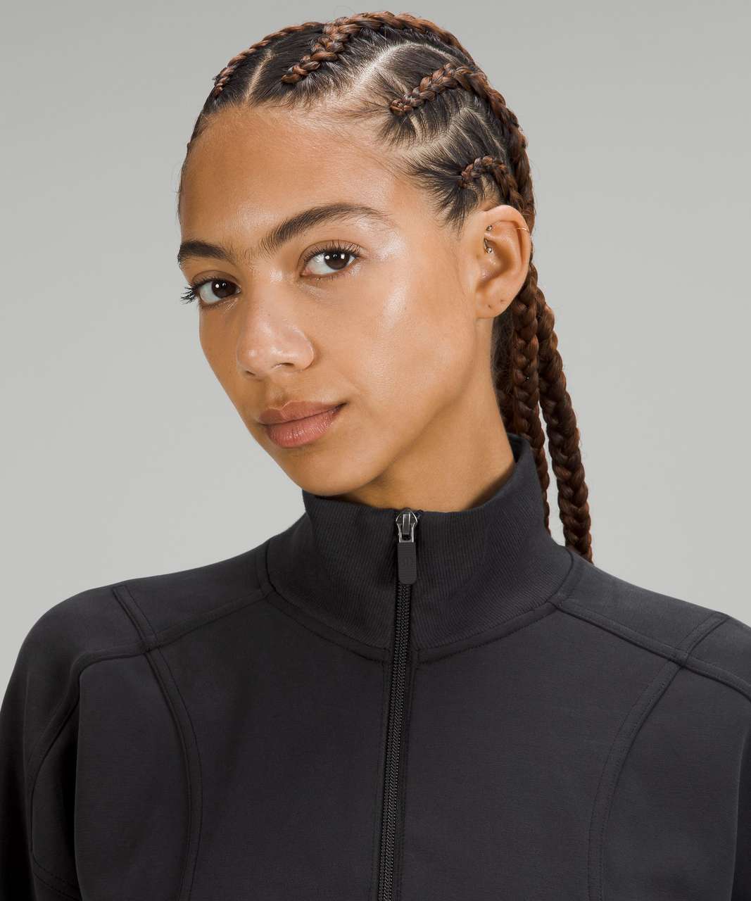 Lululemon Softstreme Long-Sleeve Half-Zip Dress - Black