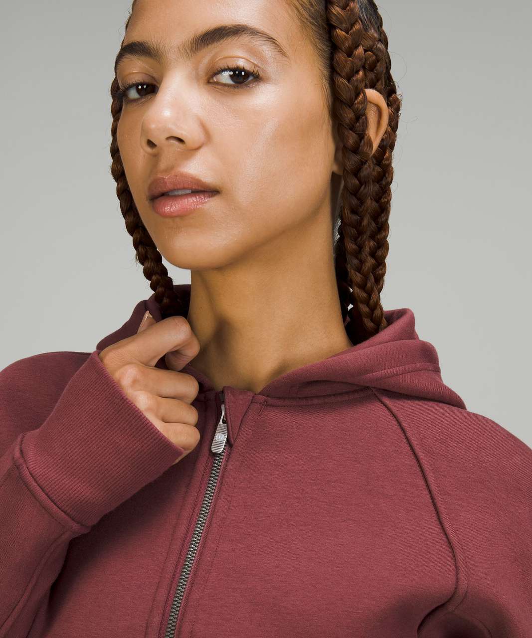 Lululemon Thick Fleece Zip Hoodie - Smoky Red