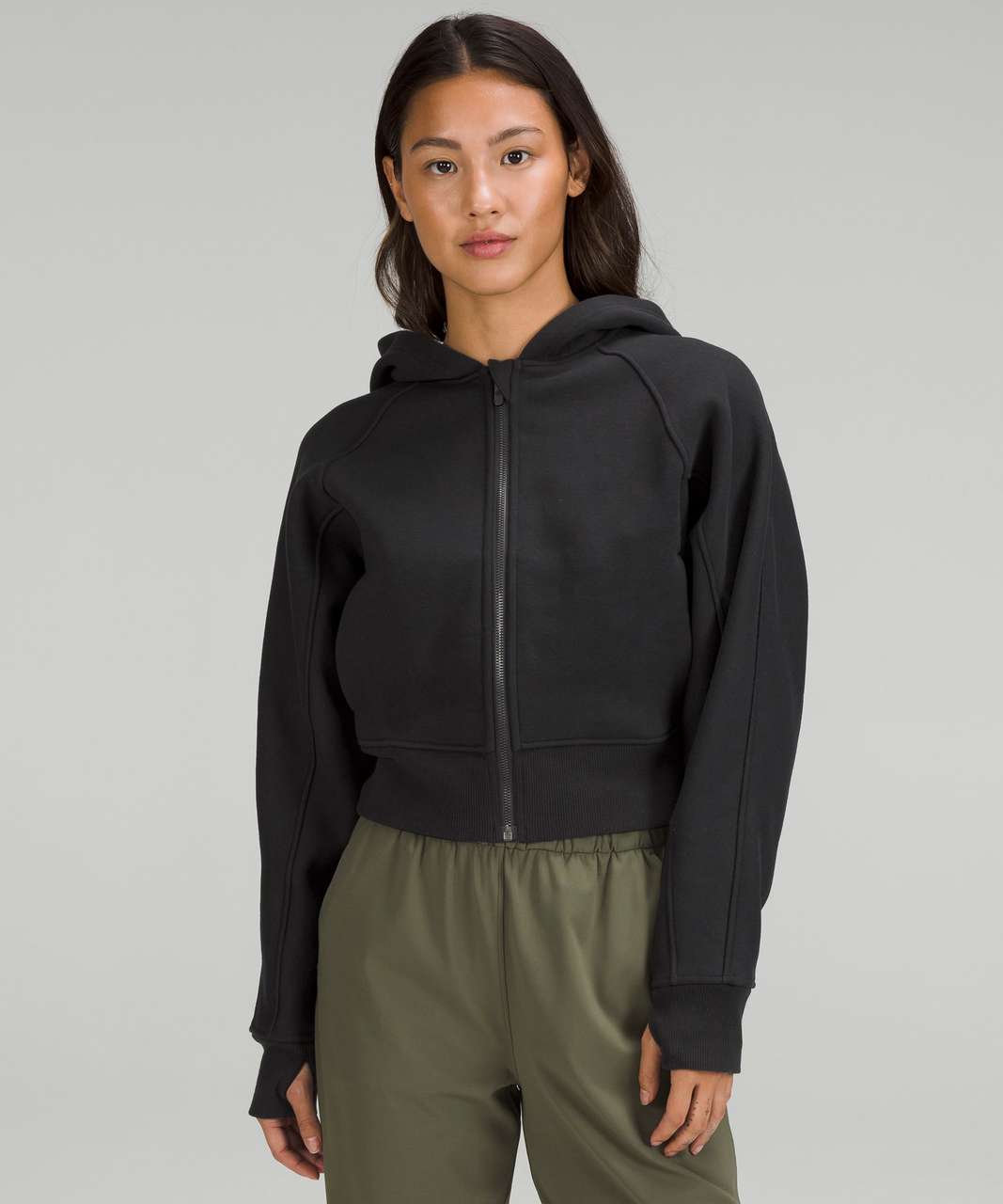 Black Steady State oversized scuba sweatshirt, Lululemon