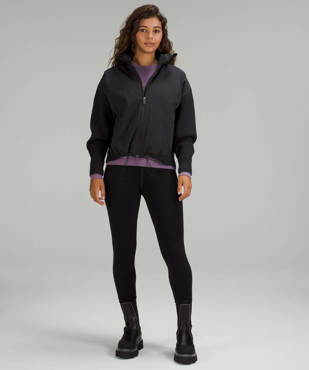 Lululemon Water-Repellent Full-Zip Sweater - Black